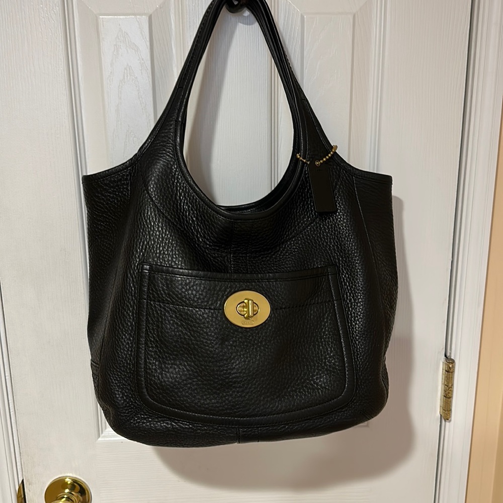 Coach leather tote